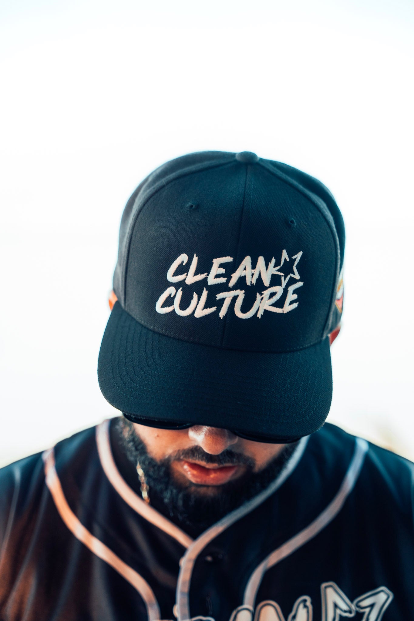 Stars Only Embroidered Snapback Black