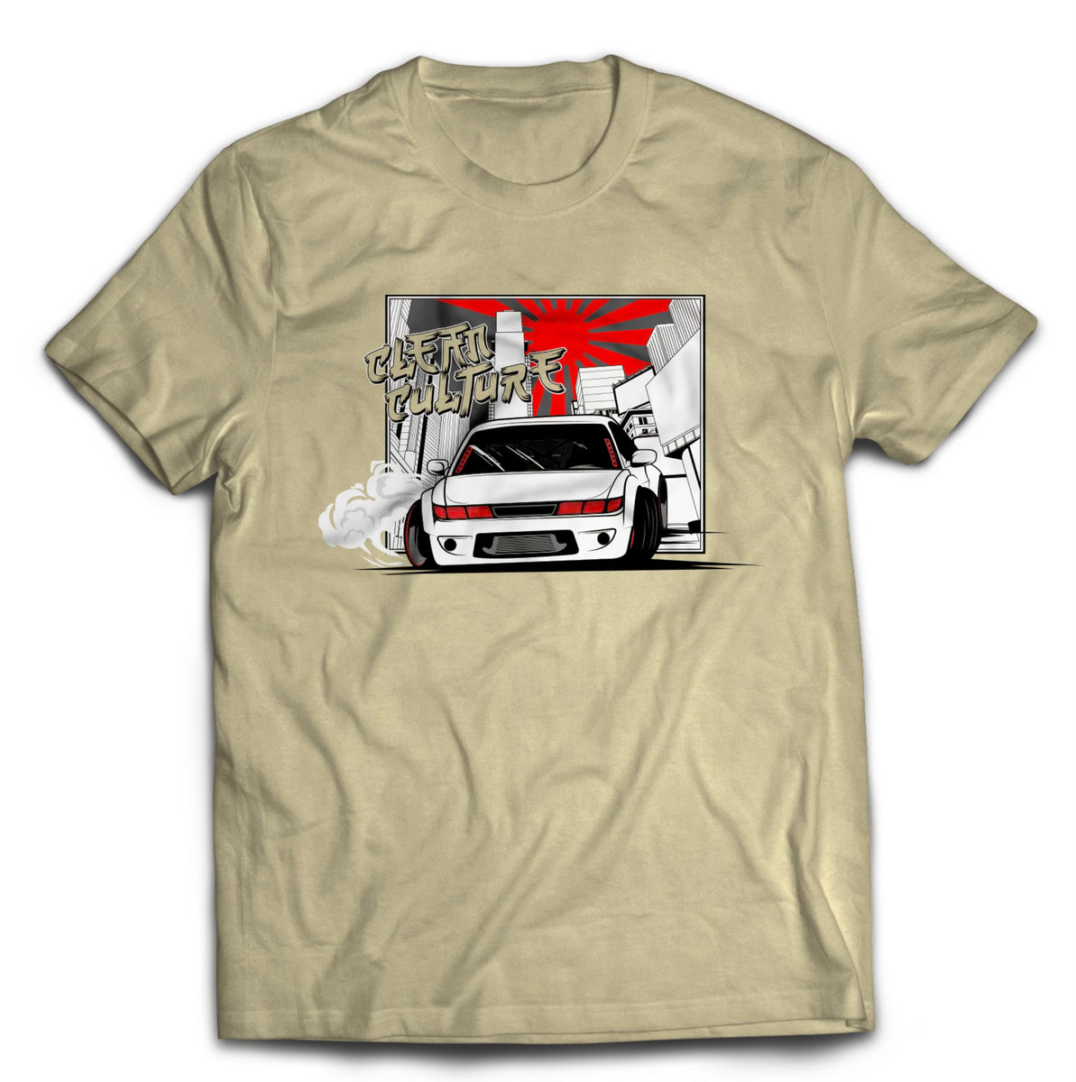 Clean Culture S13 Drift Shirts - Tan