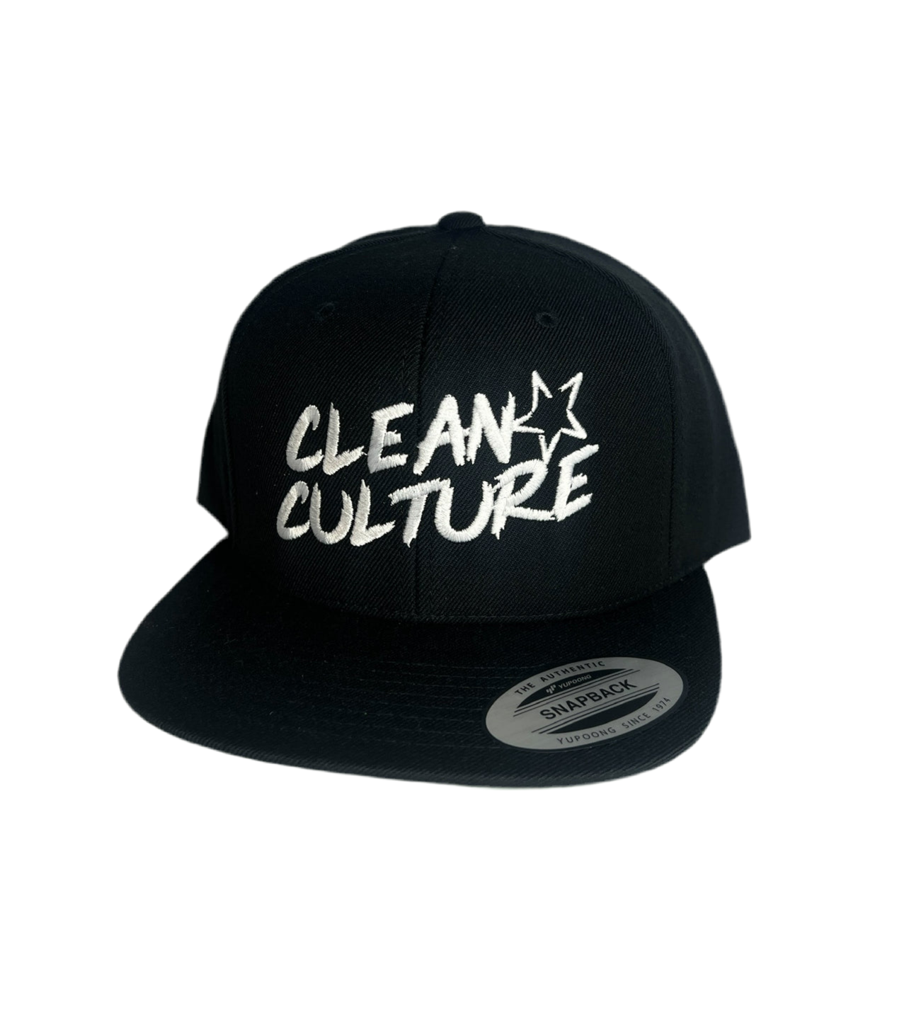 Stars Only Embroidered Snapback Black