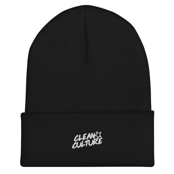 韓国発!【BLACKUP】Star washing beanie cuffed-beanie-black-front-