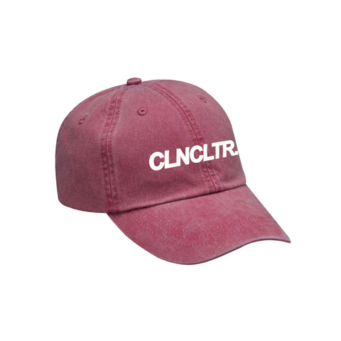 CLNCLTR Logo Dad Hat (Red)